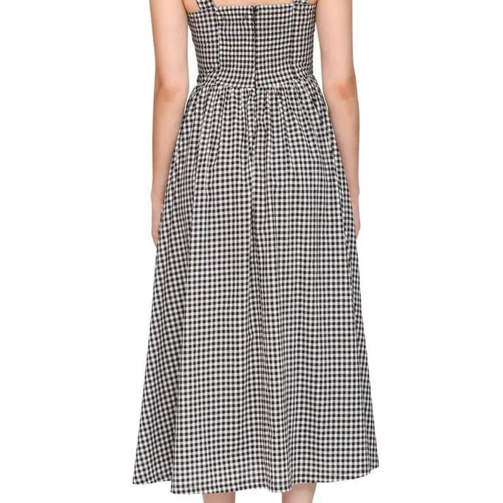 Black and White Gingham Sleeveless Midi/Maxi Dress - Picture 3 of 6